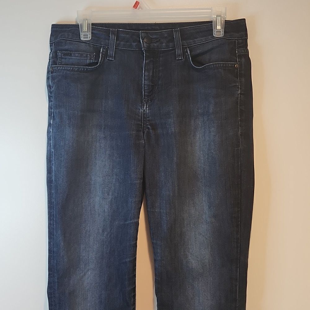 Joe's Jeans Mid Rise Boot Cut Dark Wash Blue Jeans Women's Sz W 28 EUC NICE! - Picture 6 of 16
